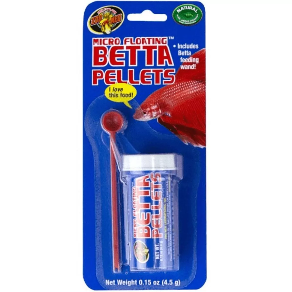 Zoo Med Micro Floating Betta Pellets with Feeding Wand