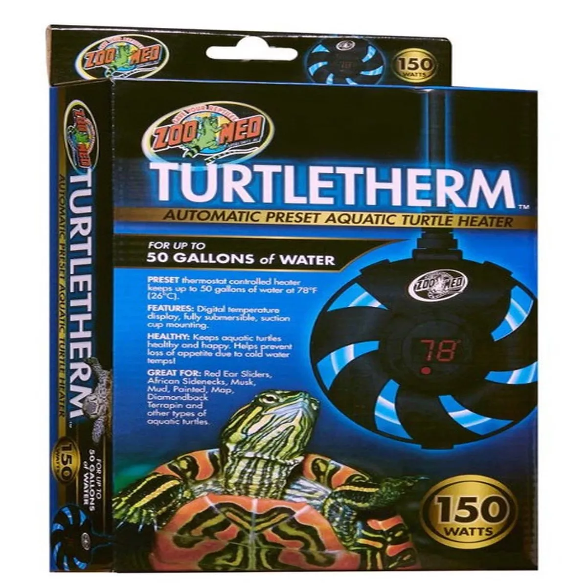 Zoo Med Turtletherm Automatic Preset Aquatic Turtle Heater, 150 W