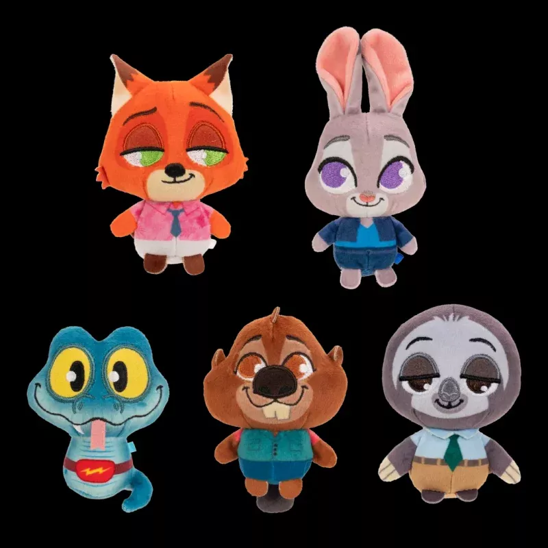 Zootopia plush toy- 5 Pack, 8 cm