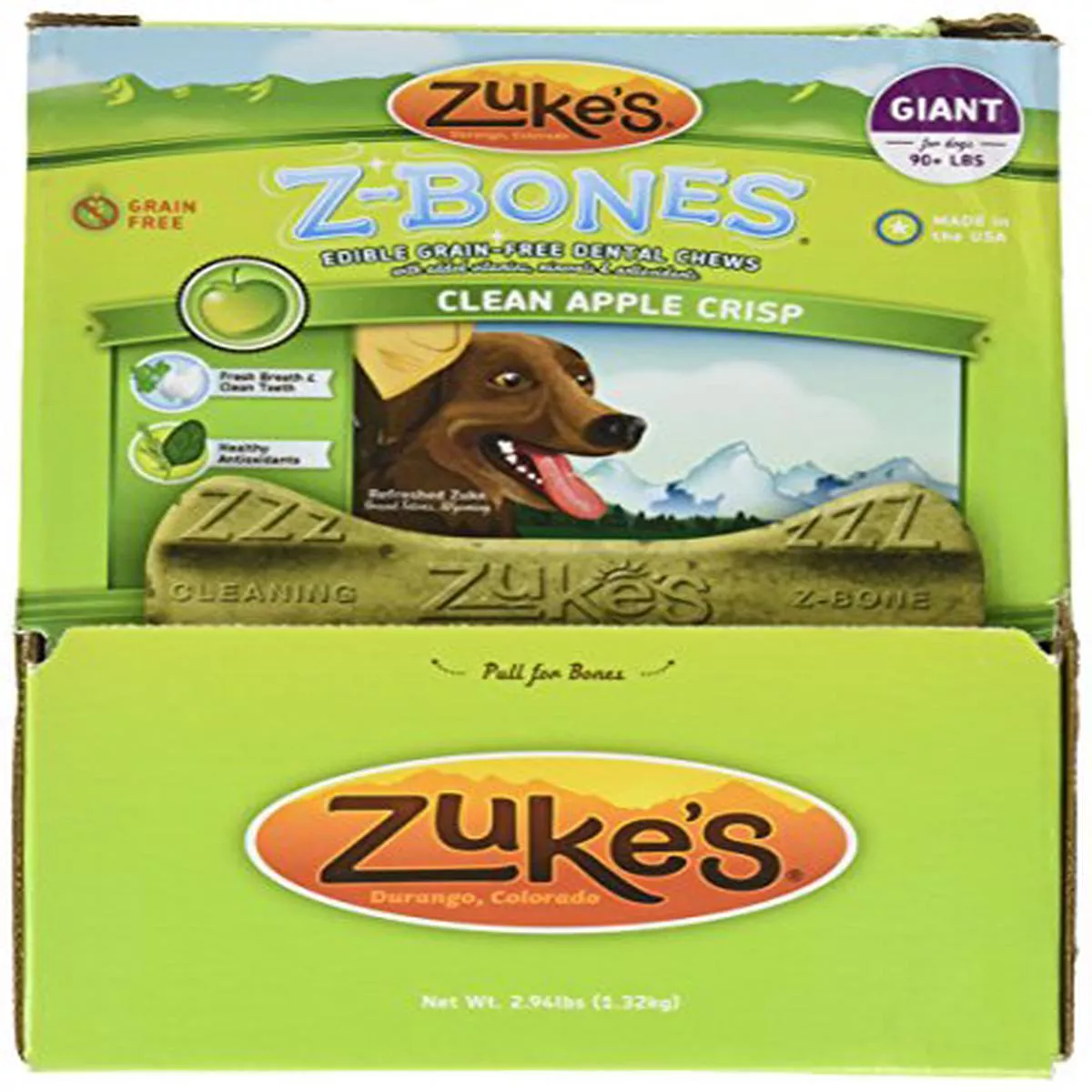 Zukes Z-Bones Apple – Giant 12pc