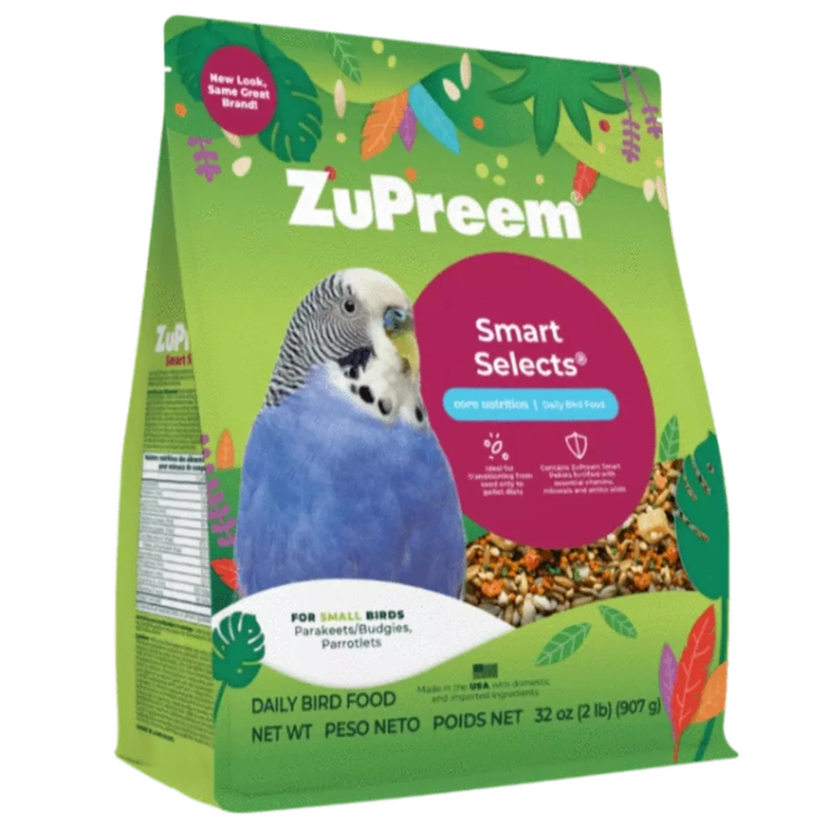 ZuPreem Smart Selects Bird Food, Small