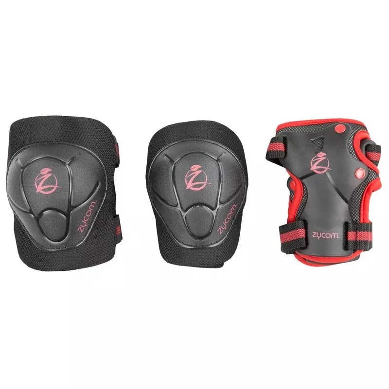 Zycom Childs Protective Triple Pad Set – Black Red